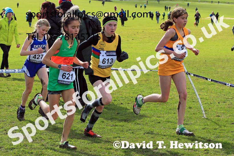 Girls Under-13s 2022 CAU Inter Counties Cross Country, Prestwold Hall, Loughborough.  Photo: David T. Hewitson/Sports for All Pics